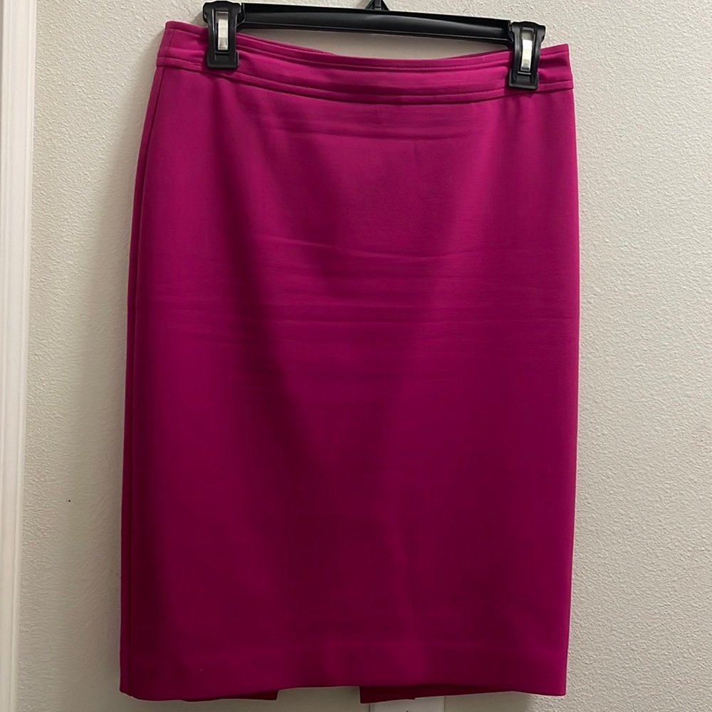 Hot pink pencil skirt